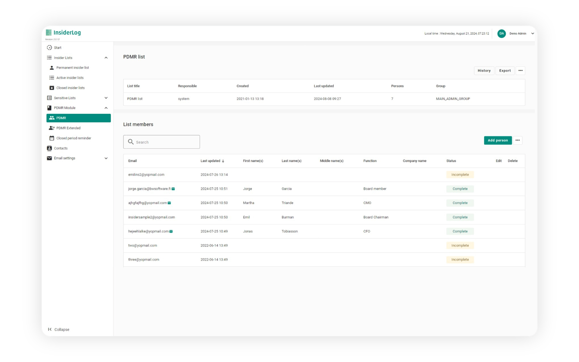 Designed for compliance and legal teams